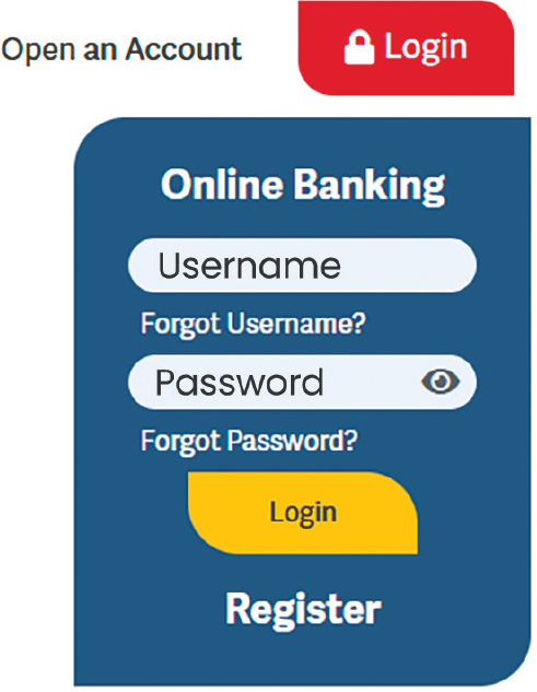 Online Banking Screenshot